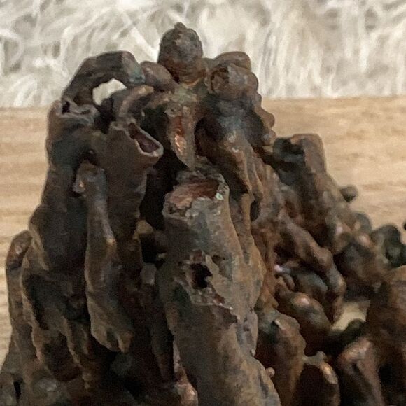 Unsigned Small Copper Brutalist Sculpture - Picture 12 of 17